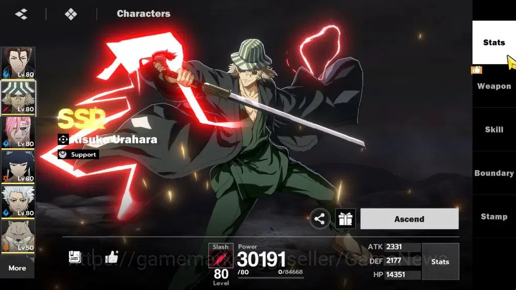 BLEACH: Soul Resonance Accounts NuverseSEA LV 62|8 SSR [(UraharaB2,Aizen,Szayelapo image 6