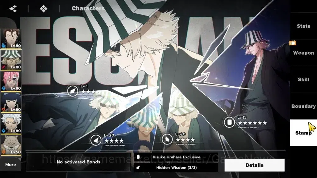 BLEACH: Soul Resonance Accounts NuverseSEA LV 62|8 SSR [(UraharaB2,Aizen,Szayelapo image 9