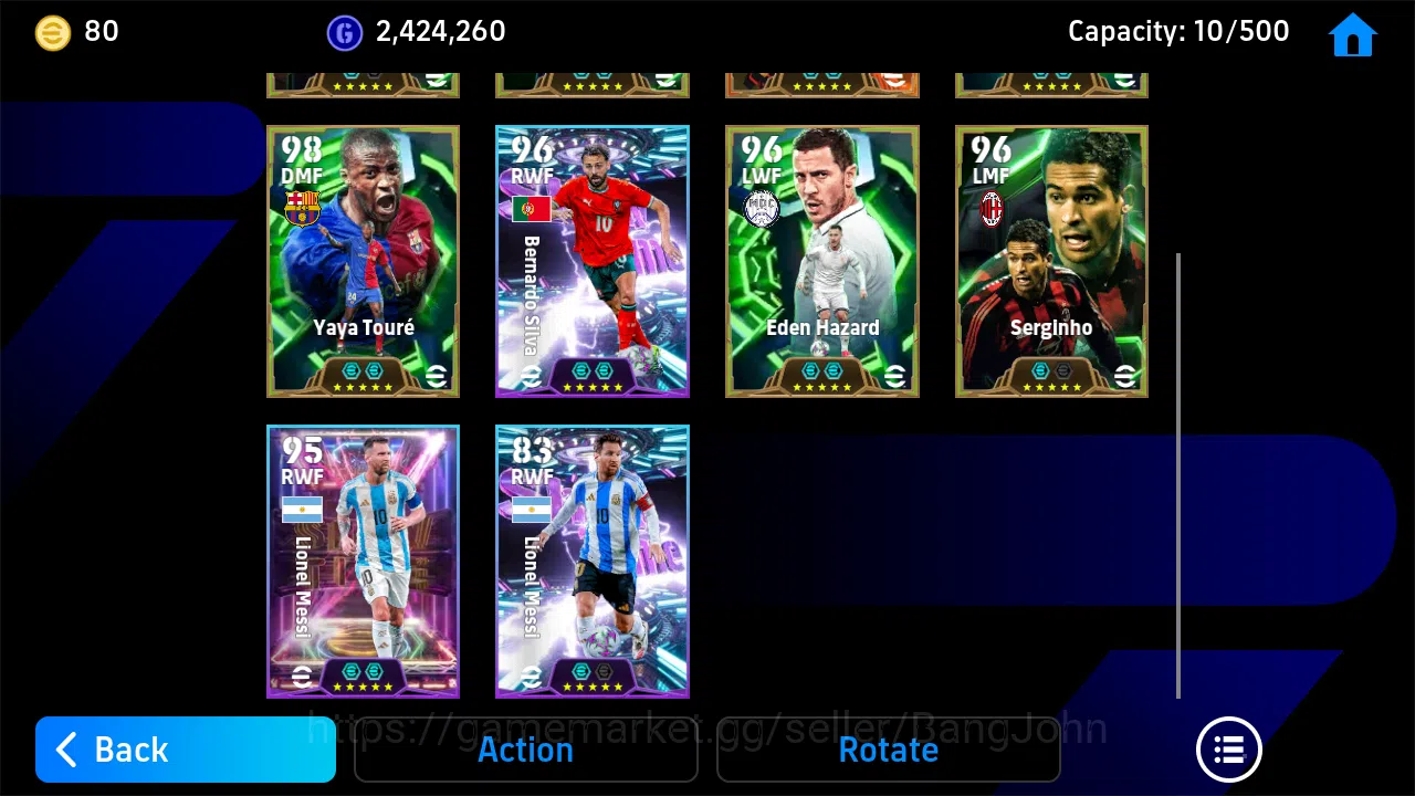 eFootball Accounts Android|PW 3150|Salah Bigtime,Totti + Yaya Toure + image 3