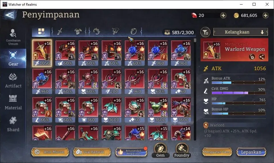 Watcher of Realms Accounts GLOBAL 60x|Lv 43|927K Power|1 Lord [Nastya] +15 Le image 10