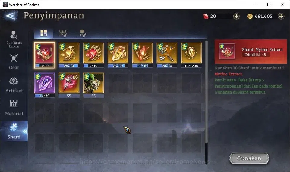 Watcher of Realms Accounts GLOBAL 60x|Lv 43|927K Power|1 Lord [Nastya] +15 Le image 13