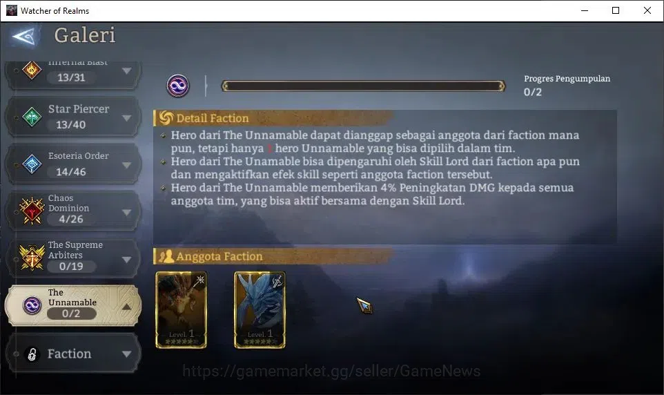 Watcher of Realms Accounts GLOBAL 60x|Lv 43|927K Power|1 Lord [Nastya] +15 Le image 15