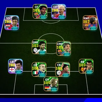 eFootball Accounts Legends & Iconic Players Android|PW 3218|Lamine Yamal BigT,Hugo Ekitike ShowT,Deco Epic,Romario Epic,Cafu