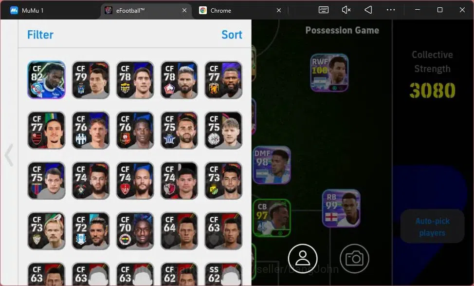 eFootball Accounts Android|PW 3080|Epic Zlatan Ibrahimovic, Andriy Sh image 1