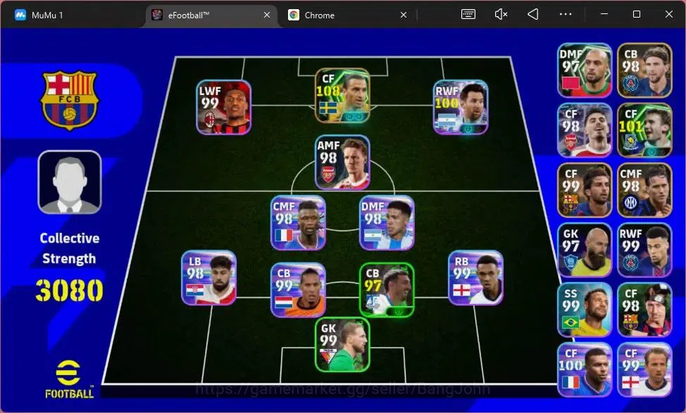 eFootball Accounts Android|PW 3080|Epic Zlatan Ibrahimovic, Andriy Sh image 2