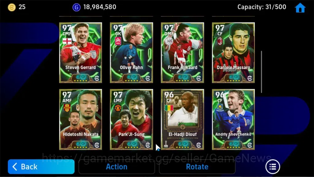 eFootball Accounts Legends & Iconic Players Android|BigTime Frank Rijkaard,Diego Forlan,31Epic 10