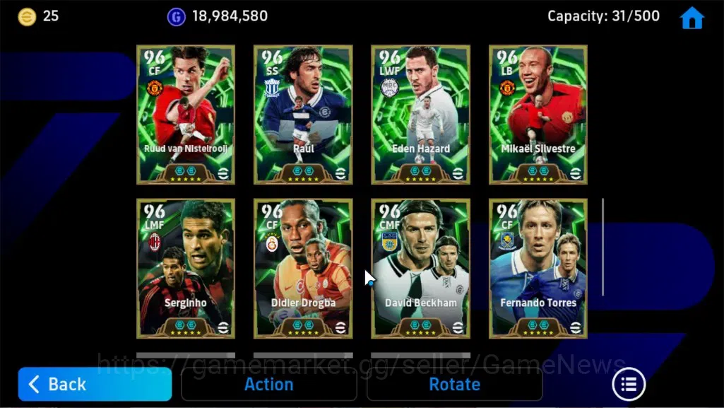 eFootball Accounts Legends & Iconic Players Android|BigTime Frank Rijkaard,Diego Forlan,31Epic 11