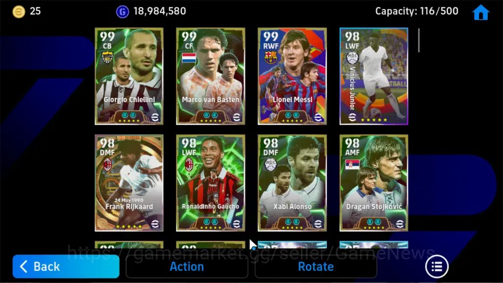 eFootball Accounts Legends & Iconic Players Android|BigTime Frank Rijkaard,Diego Forlan,31Epic 5