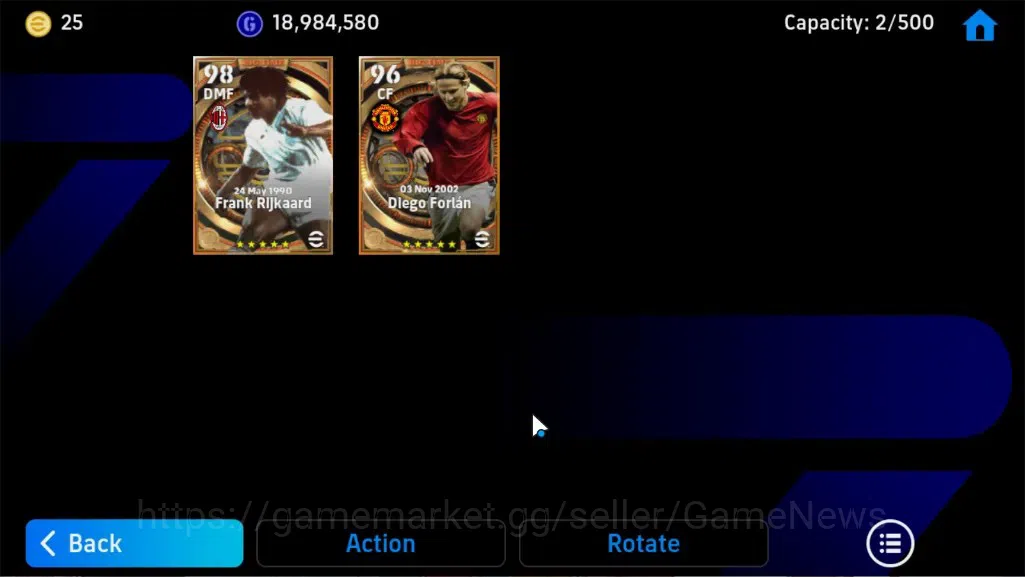 eFootball Accounts Legends & Iconic Players Android|BigTime Frank Rijkaard,Diego Forlan,31Epic 8