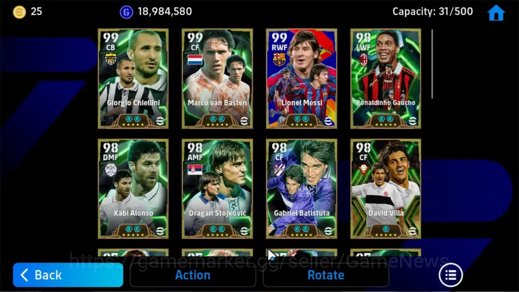 eFootball Accounts Legends & Iconic Players Android|BigTime Frank Rijkaard,Diego Forlan,31Epic 9