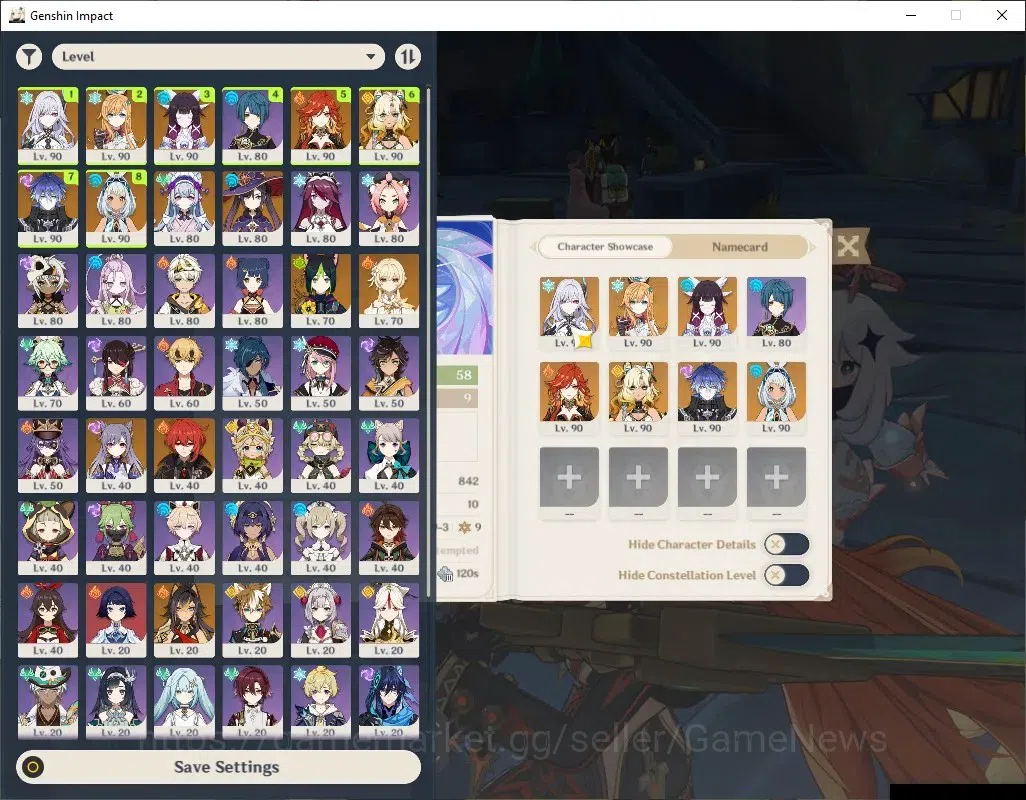 Genshin Impact Accounts Asia|AR 58|SemiPrime Mavuika,Skirk|7Limited+5(*5We image 1