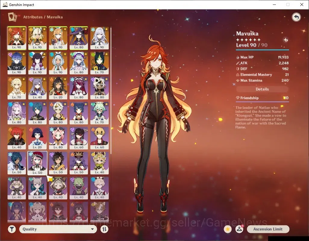Genshin Impact Accounts Asia|AR 58|SemiPrime Mavuika,Skirk|7Limited+5(*5We image 3