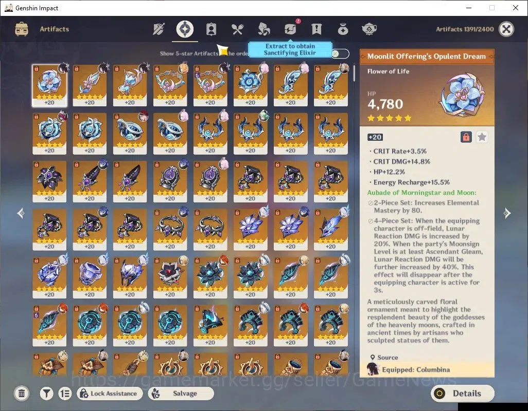 Genshin Impact Accounts Asia|AR 58|SemiPrime Mavuika,Skirk|7Limited+5(*5We image 6