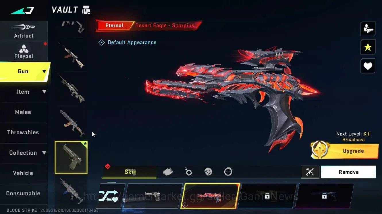 Blood Strike Accounts Asia|ETERNAL Desert Eagle-Scorpius|Collab 7DS[Kar9 image 9