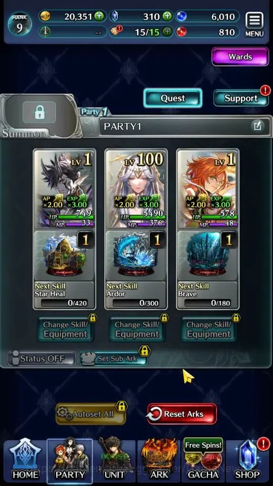 Last Cloudia Accounts GLOBAL|Rank 9|Top Tier Unit [Demon Lord Judecca-Sa image 3