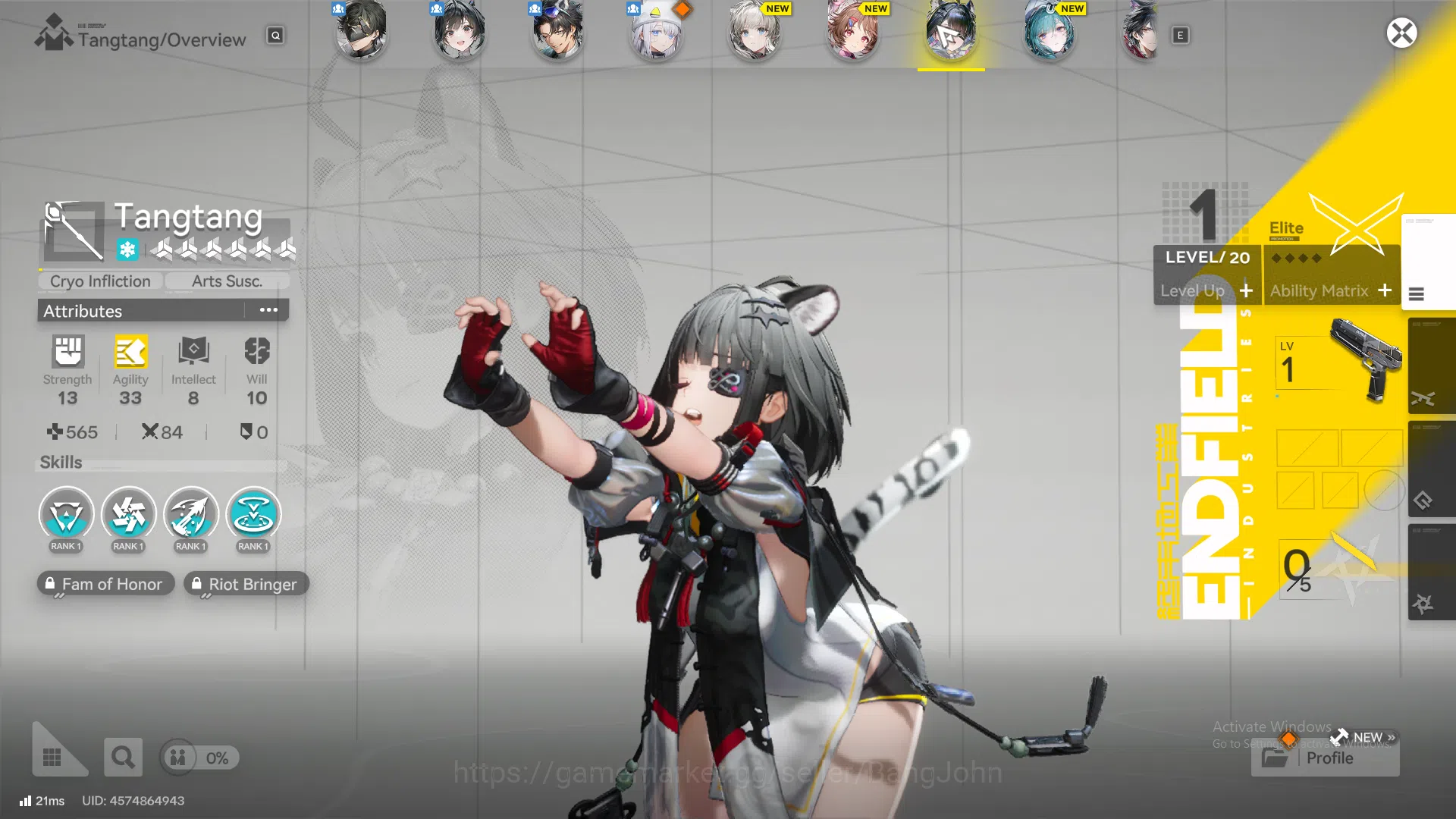 Arknights: Endfield Accounts ASIA | Starter fresh Tangtang, Ardelia, WP 6s 2 mo image 2