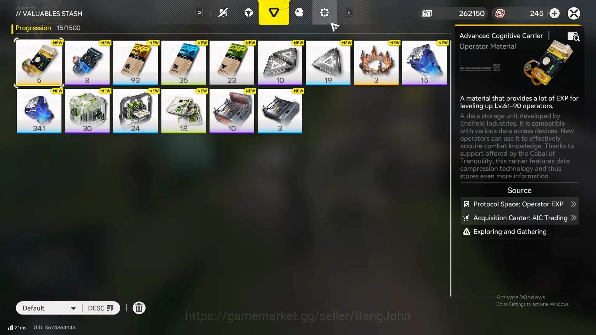 Arknights: Endfield Accounts ASIA | Starter fresh Tangtang, Ardelia, WP 6s 2 mo image 4