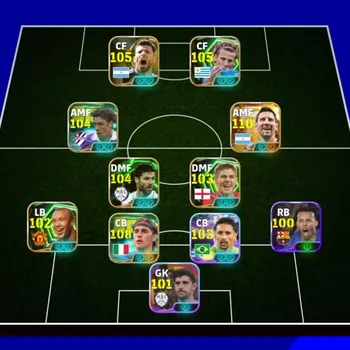 eFootball Accounts High-End Messi 110| Salah 105| Cannavaro 108| Forland 105| Suarez 105| Aguero 105| Berbatov 105| Meddison