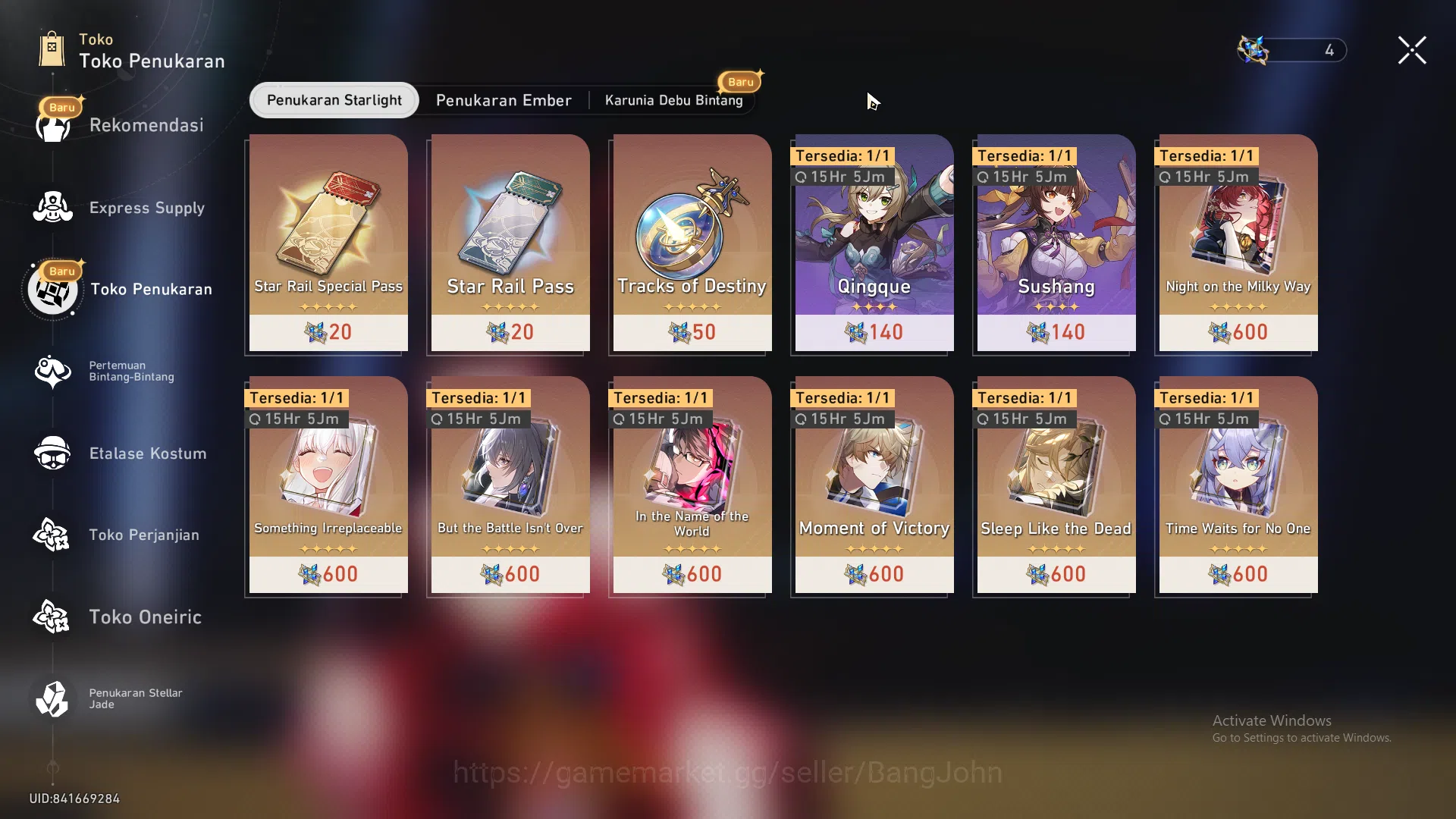 Honkai Star Rail Accounts ASIA|TL 46|6 limit|Yao Guang,Sparkle,DanHeng PT,Ru image 16