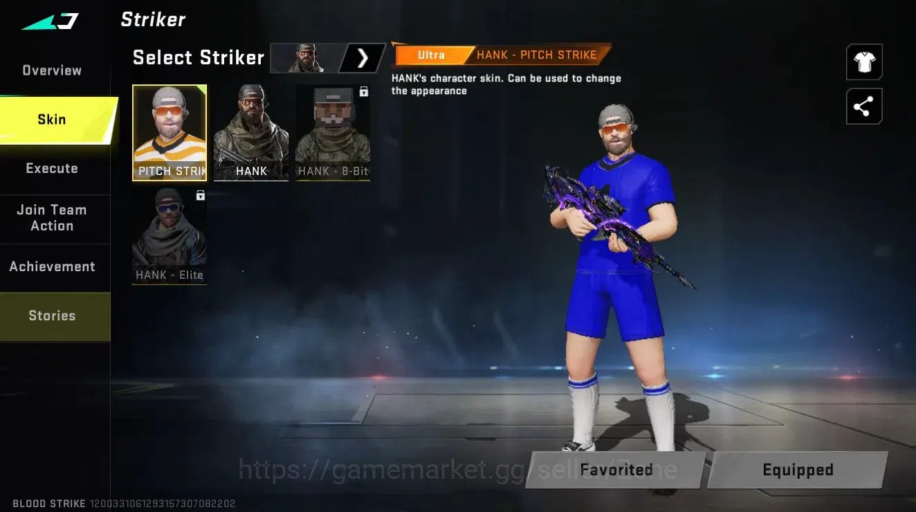 Blood Strike Accounts Mid-Tier ASIA|Eternal Kala - Whisper (Lv2) | 1 Legendary Gun | 1 Ultra Striker | BR Platinum IV 7