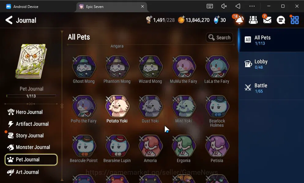 Epic Seven Accounts GLOBAL UNVERIF|New Era|3 ML(Empry Ilynav,SB Aramin image 16