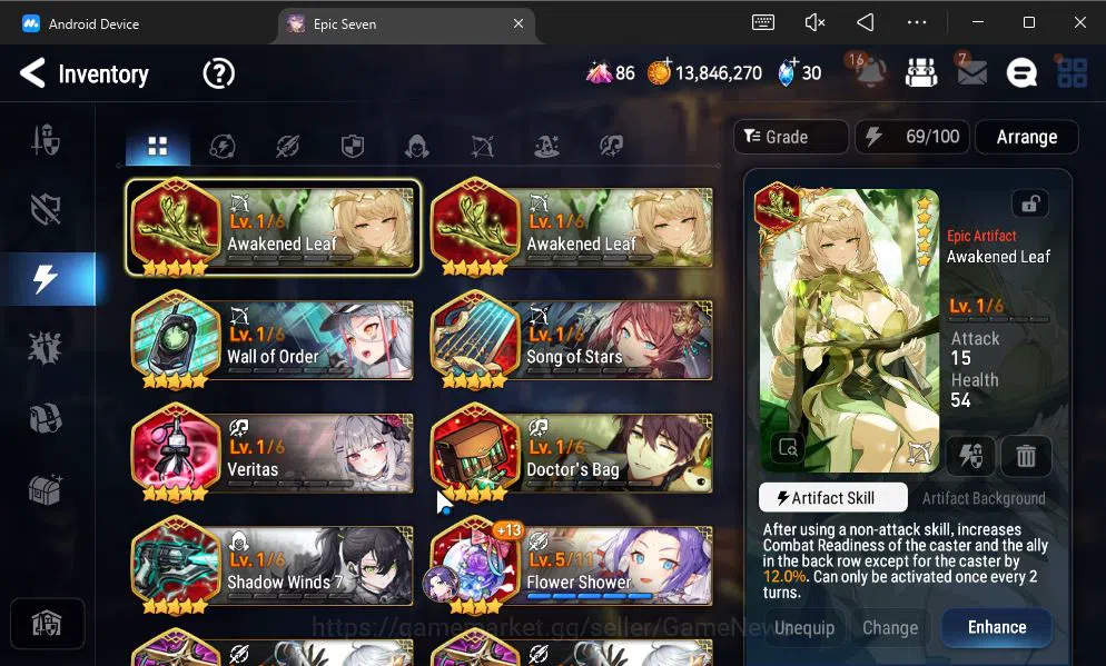 Epic Seven Accounts GLOBAL UNVERIF|New Era|3 ML(Empry Ilynav,SB Aramin image 4