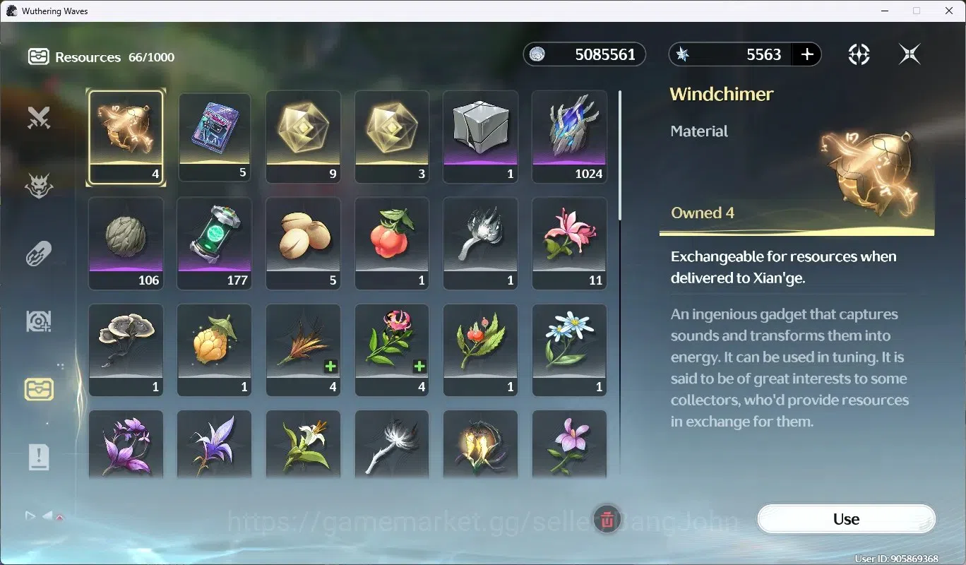 Wuthering Waves Accounts Others SEA|UL 35 | Rank 4 | 4 Char Limited Aemeath, Lucilla, Carlotta, Rebecca | 5563 Astrite | Mc 10