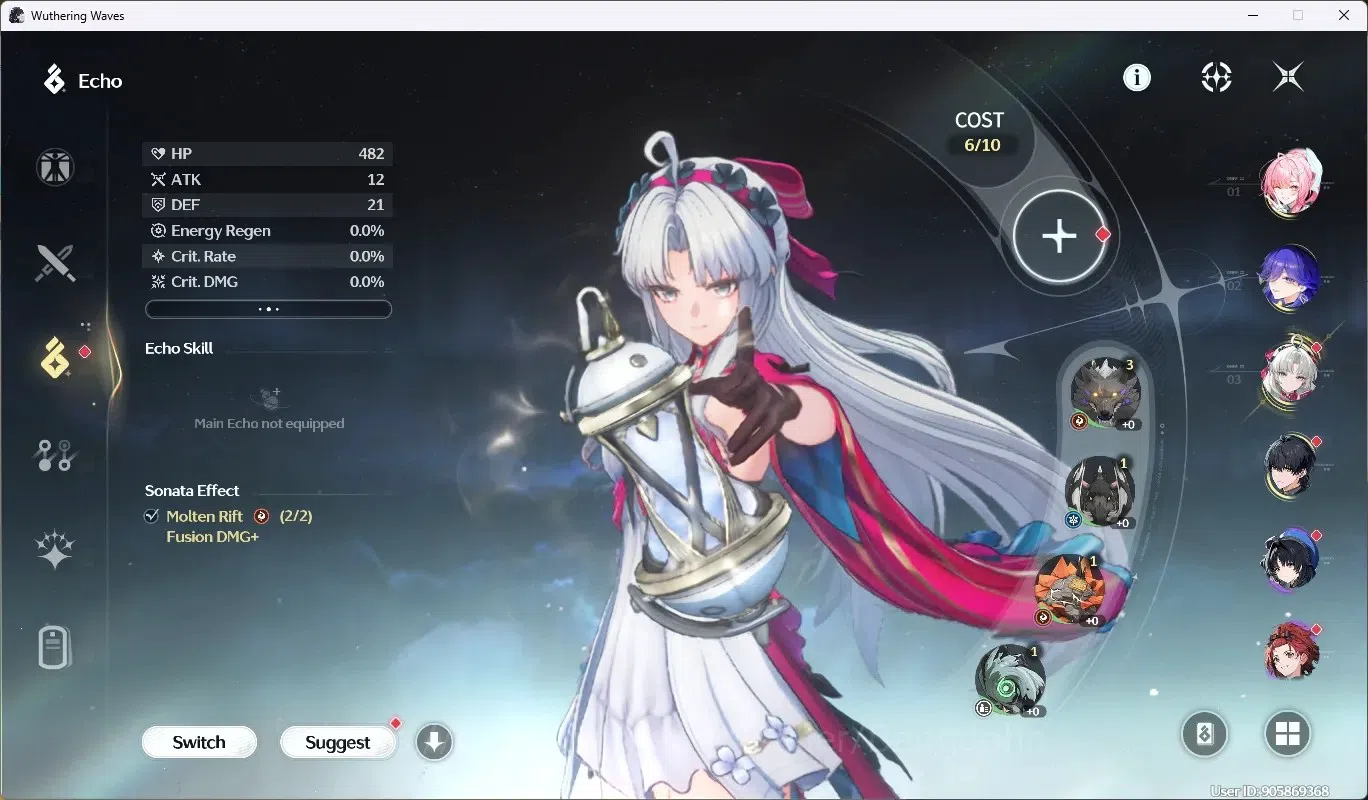 Wuthering Waves Accounts Others SEA|UL 35 | Rank 4 | 4 Char Limited Aemeath, Lucilla, Carlotta, Rebecca | 5563 Astrite | Mc 5