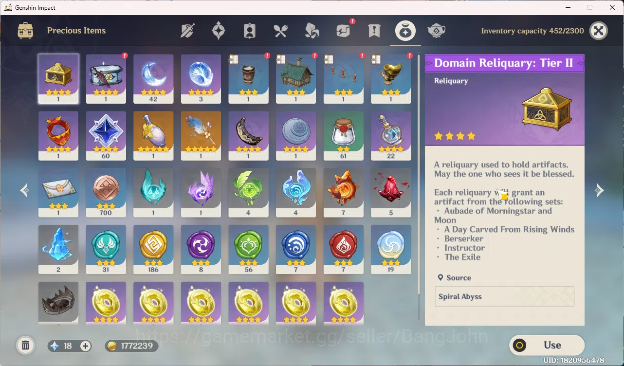 Genshin Impact Accounts Mid-Game | ASIA | AR 52 | 3 Limit Durin | Venti | image 5