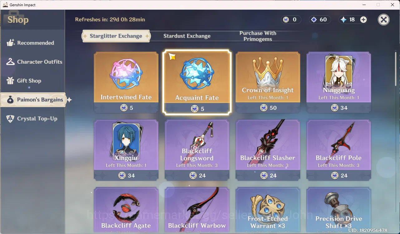 Genshin Impact Accounts Mid-Game | ASIA | AR 52 | 3 Limit Durin | Venti | image 7