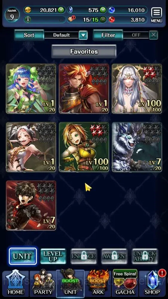 Last Cloudia Accounts GLOBAL|Rank 9|Collab Brave Frontier (Goddess Tilit image 1