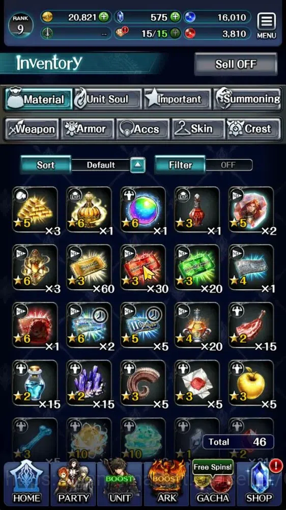 Last Cloudia Accounts GLOBAL|Rank 9|Collab Brave Frontier (Goddess Tilit image 6