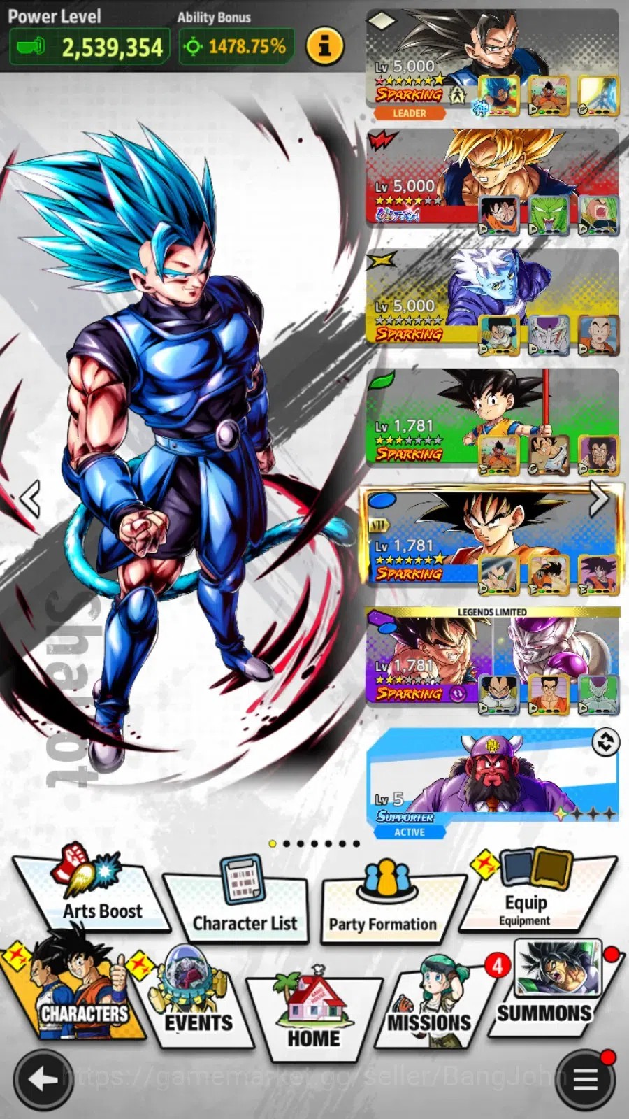 Dragon Ball Legends Accounts Android | Lv 146|9.2M Total Power|1 LR|3 UL|LR Bro image 13
