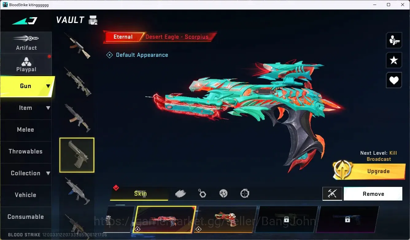 Blood Strike Accounts ASIA |1 ETERNAL:Desert Eagle-Scorpius | 4 COLLAB G image 4