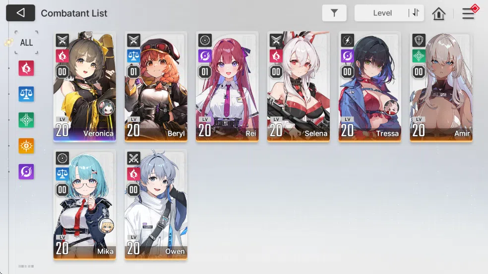 Chaos Zero Nightmare Accounts Global | Lv20 | Midgame 1 SSR (Veronica + 7 SR) +  image 5