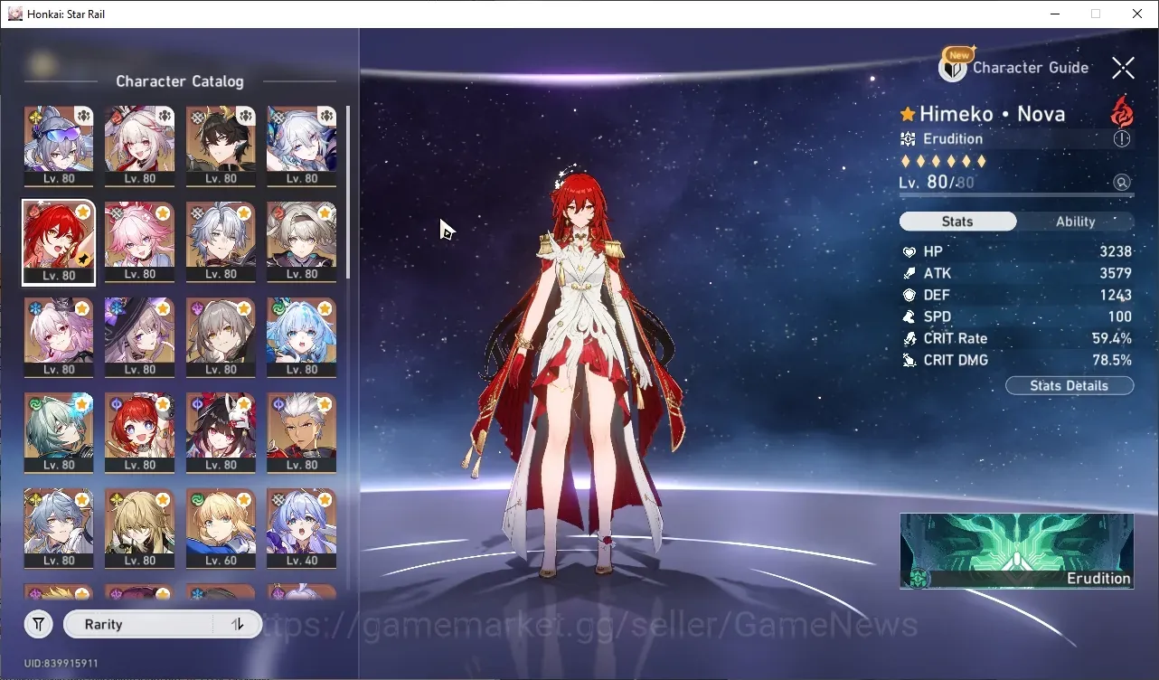 Honkai Star Rail Accounts Others Asia|3 PremTeam|TL 70|24 Limited (SW999,YaoGuang,Sparxie,Archer)+Sign 1