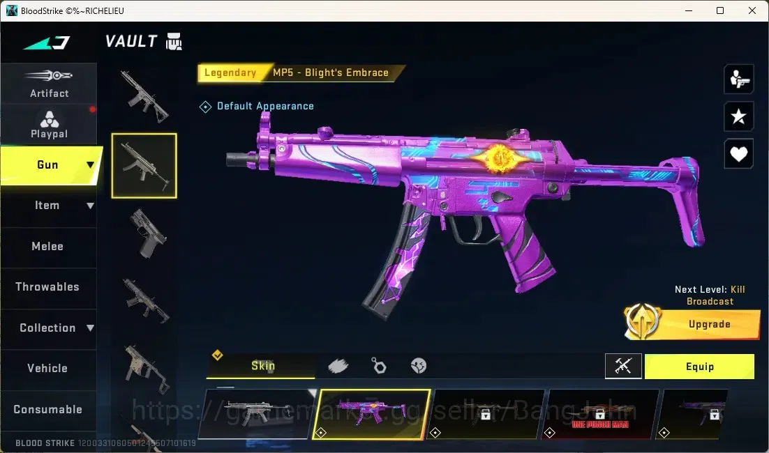 Blood Strike Accounts High-End ASIA | 1 ULTRA: ZERO-Nullifier|4 LEGENDARY GUNS : M4A1, MP5, KAG-6, SVD|Check SS BS2017B 4