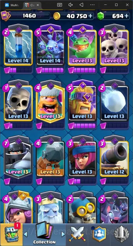 Clash Royale Accounts Mobile |CL 1460|KTL 15|Trophy 11998|Card 121|2 Max image 10