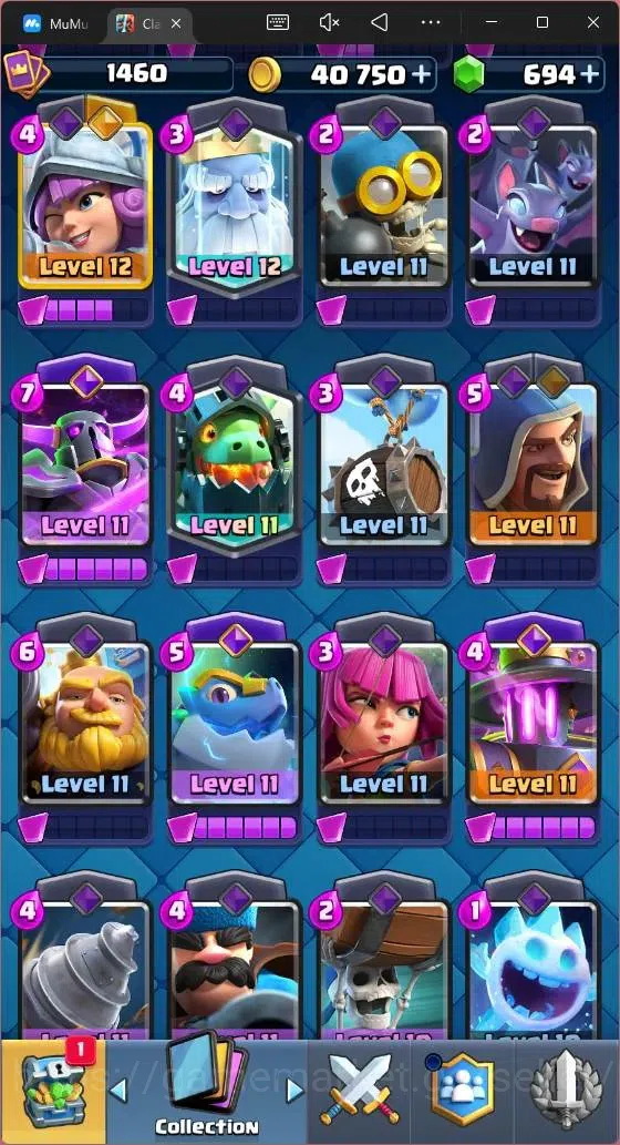 Clash Royale Accounts Mobile |CL 1460|KTL 15|Trophy 11998|Card 121|2 Max image 11