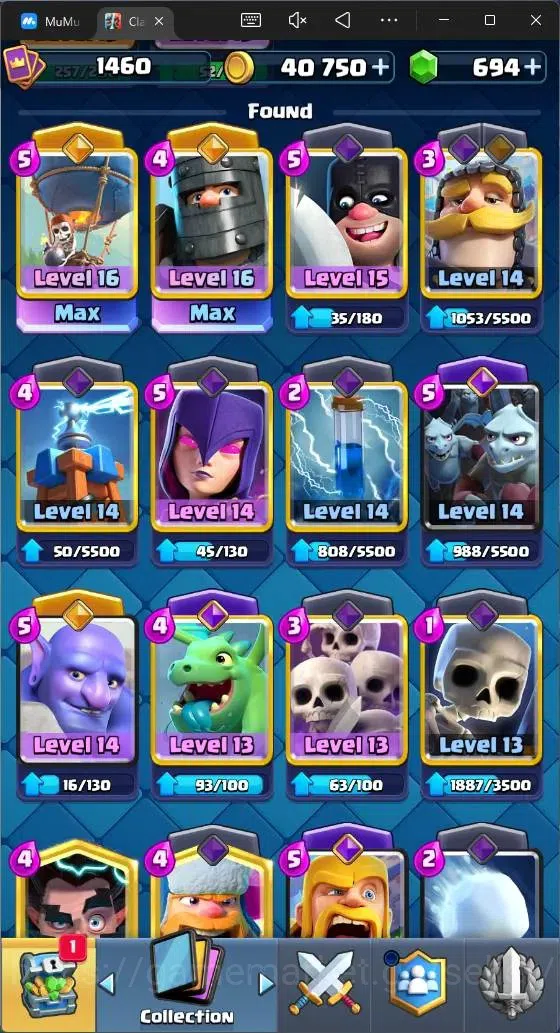 Clash Royale Accounts Mobile |CL 1460|KTL 15|Trophy 11998|Card 121|2 Max image 8