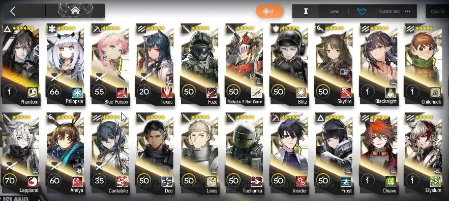 Arknights Accounts High-End Lvl 78|277 Op+50 Outfits|28,4k Oru|19 Limited|Ling P1,GTI 8