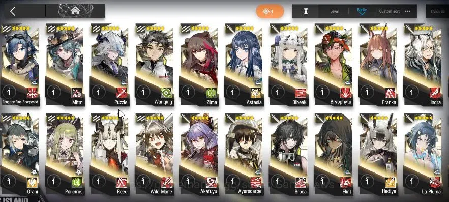 Arknights Accounts High-End Lvl 78|277 Op+50 Outfits|28,4k Oru|19 Limited|Ling P1,GTI 9