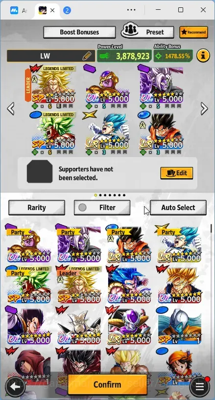 Dragon Ball Legends Accounts High-End Android |Lv 151|106M Total Power|3 LR|6 UL|LR Goku,1st Frieza,SSGSS Vegeta|UL SS 1