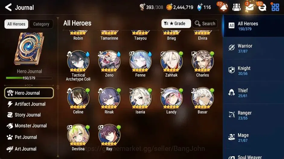 Epic Seven Accounts Global | 12 ML(Straze,Salome,Genesis Ras,New Moon  image 17