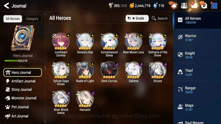 Epic Seven Accounts Global | 12 ML(Straze,Salome,Genesis Ras,New Moon  image 19