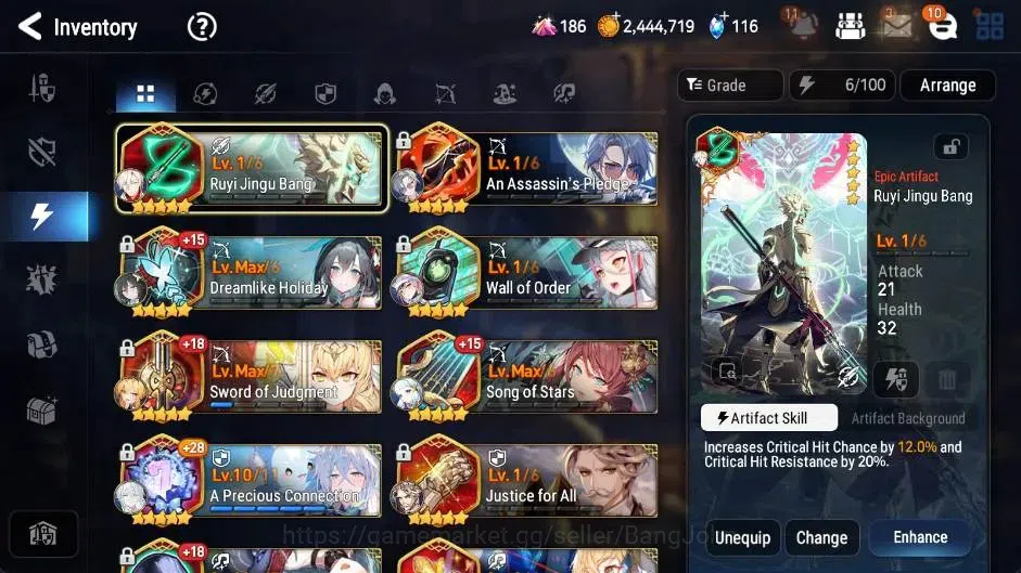 Epic Seven Accounts Global | 12 ML(Straze,Salome,Genesis Ras,New Moon  image 4
