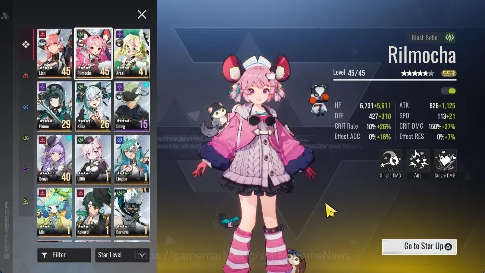 Etheria: Restart Accounts Mid‑Tier Global S26|Lv 27|14 SSR|Kloss,Plume,Areal,Lingluo,Bornova,Rilmocha,Senyu,Mia,Qano,Etc|1 1