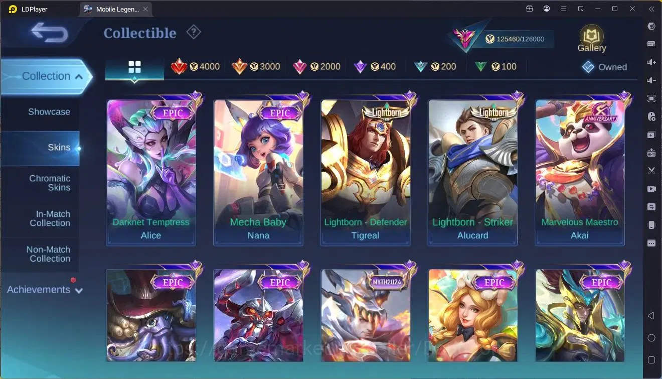 Mobile Legends: Bang Bang Accounts Collector Global|Hero 133|Skin 408|Exalted|Legend Johnson|HxH Julian|KOF Chou|TFM 12