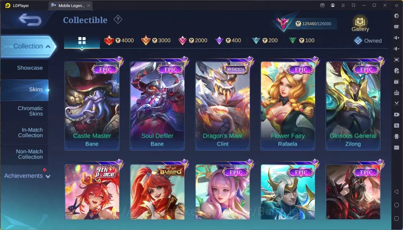 Mobile Legends: Bang Bang Accounts Collector Global|Hero 133|Skin 408|Exalted|Legend Johnson|HxH Julian|KOF Chou|TFM 13