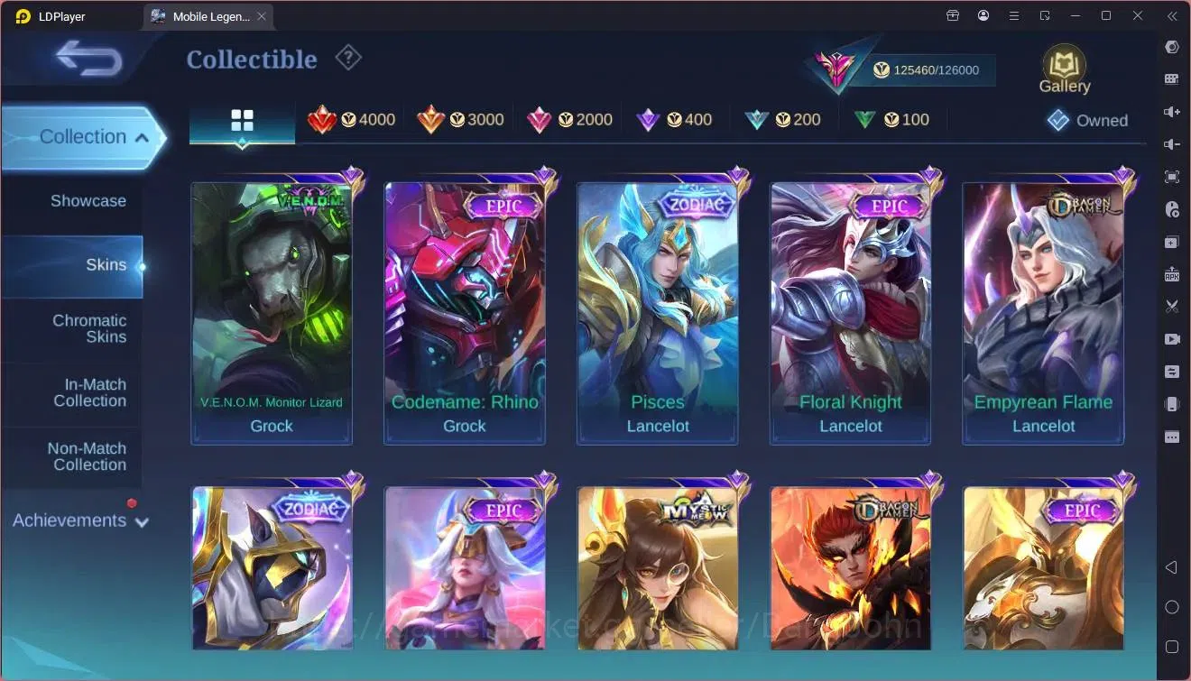 Mobile Legends: Bang Bang Accounts Collector Global|Hero 133|Skin 408|Exalted|Legend Johnson|HxH Julian|KOF Chou|TFM 17